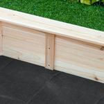Kids Wooden Sand Pit Children Sandbox With Cover Outdoor Playset