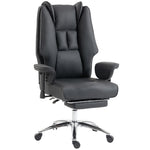 Executive Office Chair, Reclining Desk Chair With Footrest | Black
