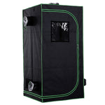 80x80x160cm Indoor Plant Grow Tent Hydroponic Mylar | Black
