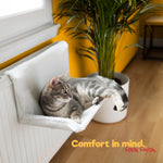 Petlicity Radiator Bed For Cats With Faux Fur Fleece Cover And Foldable Frame