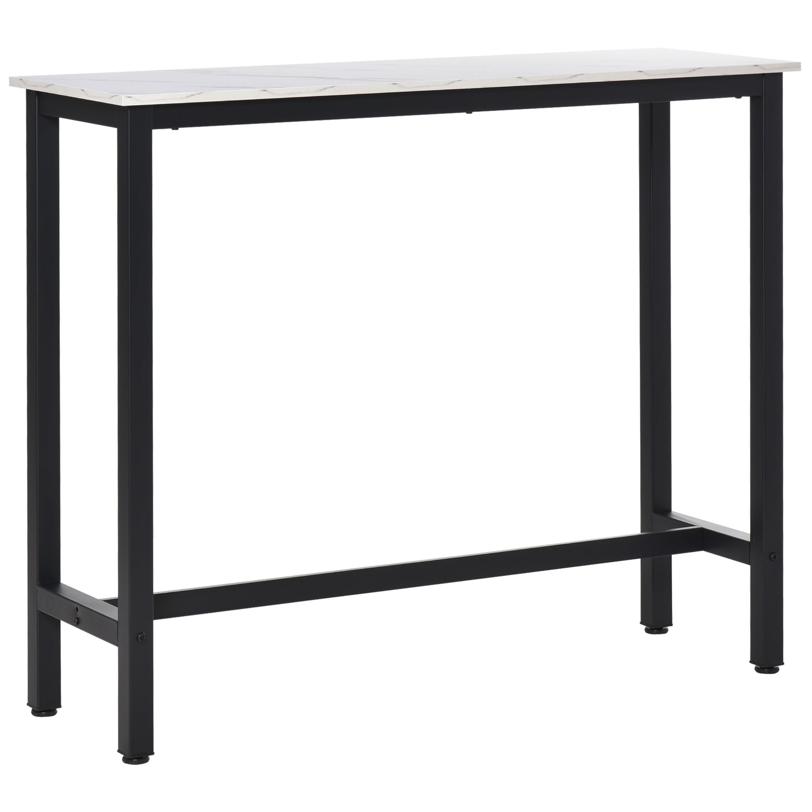 Bar Table Breakfast Dining Coffee Table Adjustable Footpads