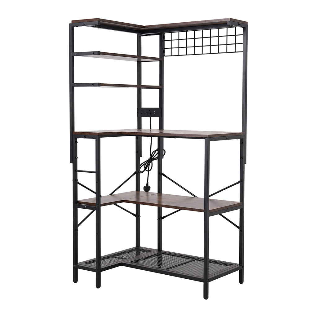 Kitchen Bakers Rack With Power Outlets