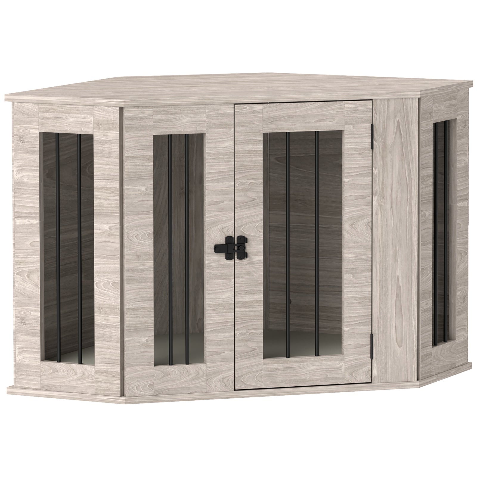 Dog Crate W/ Cushion, Large Door - Medium Dogs | Brown