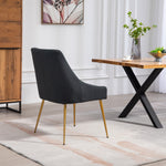 Set Of 2 Lograto Fabric Dining Chairs | Black