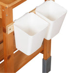 HYGRAD BUILT TO SURVIVE Wooden Kids Outdoor Mud Kitchen Playset With Sink – Pretend Cooking Garden Toy