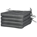 42 X 42cm Replacement Garden Seat Cushion Pad With Ties | Gray