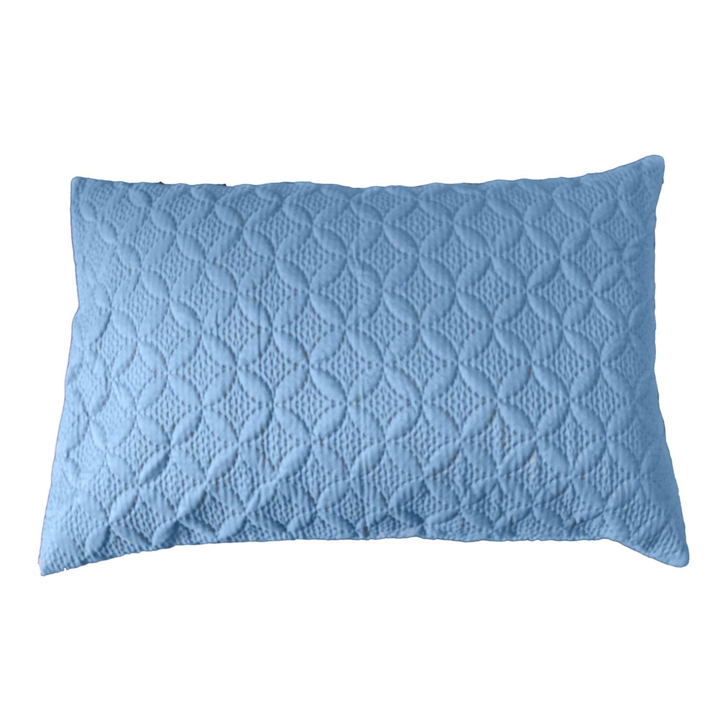 Ultrasonic Quilted Embossed Cushion Cover | 50cm x 75cm | Blue