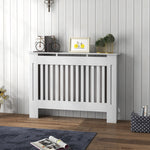 Radiator Cover Painted Slatted Mdf Grill 112/152/172cm | Small | White