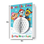 3d Snowball Christmas Card Official Product