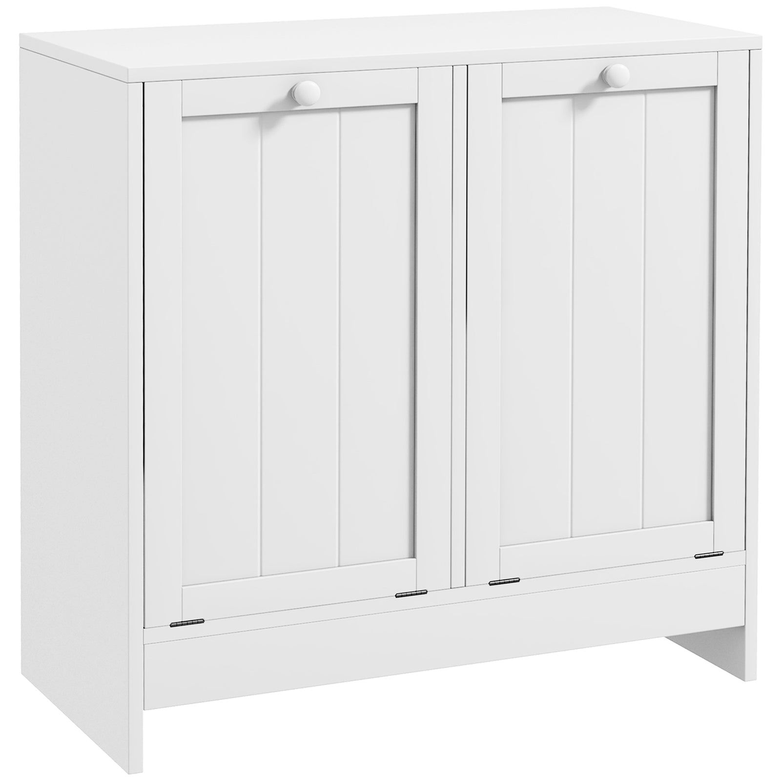 Tilt-out Laundry Storage Cabinet With 2 Compartment Hampers