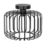 Emitto Ceiling Light Industrial Chandelier Metal Pendant Lamp Bedroom E27 Black