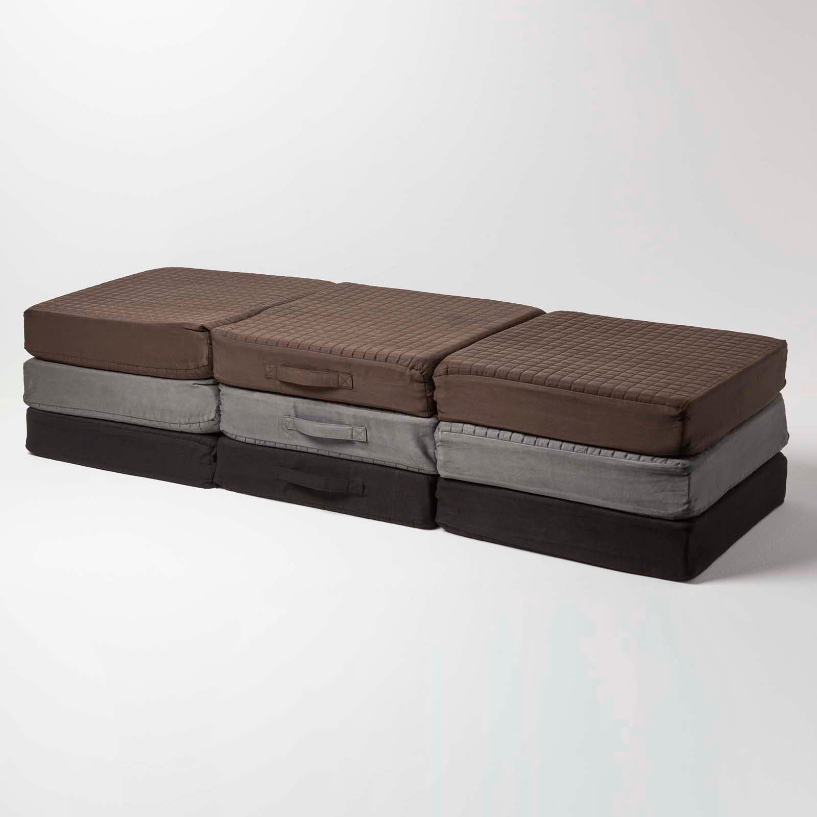 Quilted Polyester 3 Seater Orthopaedic Booster Cushion Cover | 50cm x 150cm | Black
