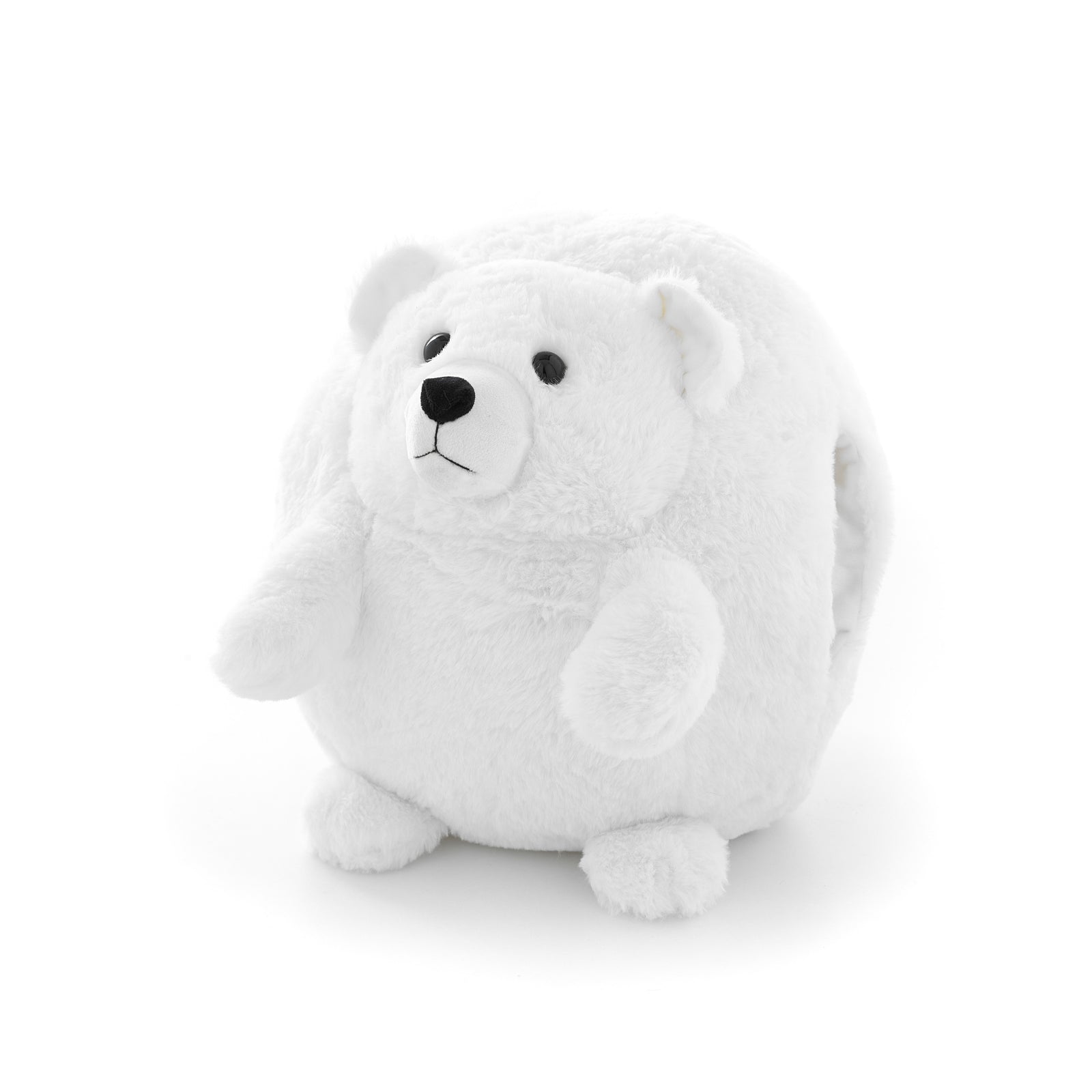 Soft Giant Handwarmer Cozy Plush Polar Bear | 30cm x 30cm | White