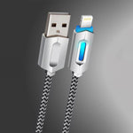 Portable & Lightweight Light Up 1 Metre Charge & Sync Cable Micro Usb, Grey