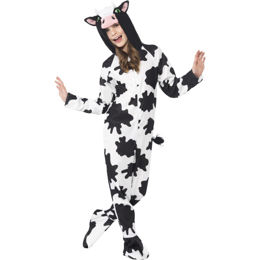 Cow Costume With Hooded All In One, Child | Age 10-12