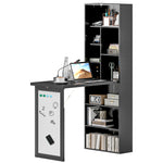 Convertible Desk With Whiteboard Multi-function Workstation | One Size | Black