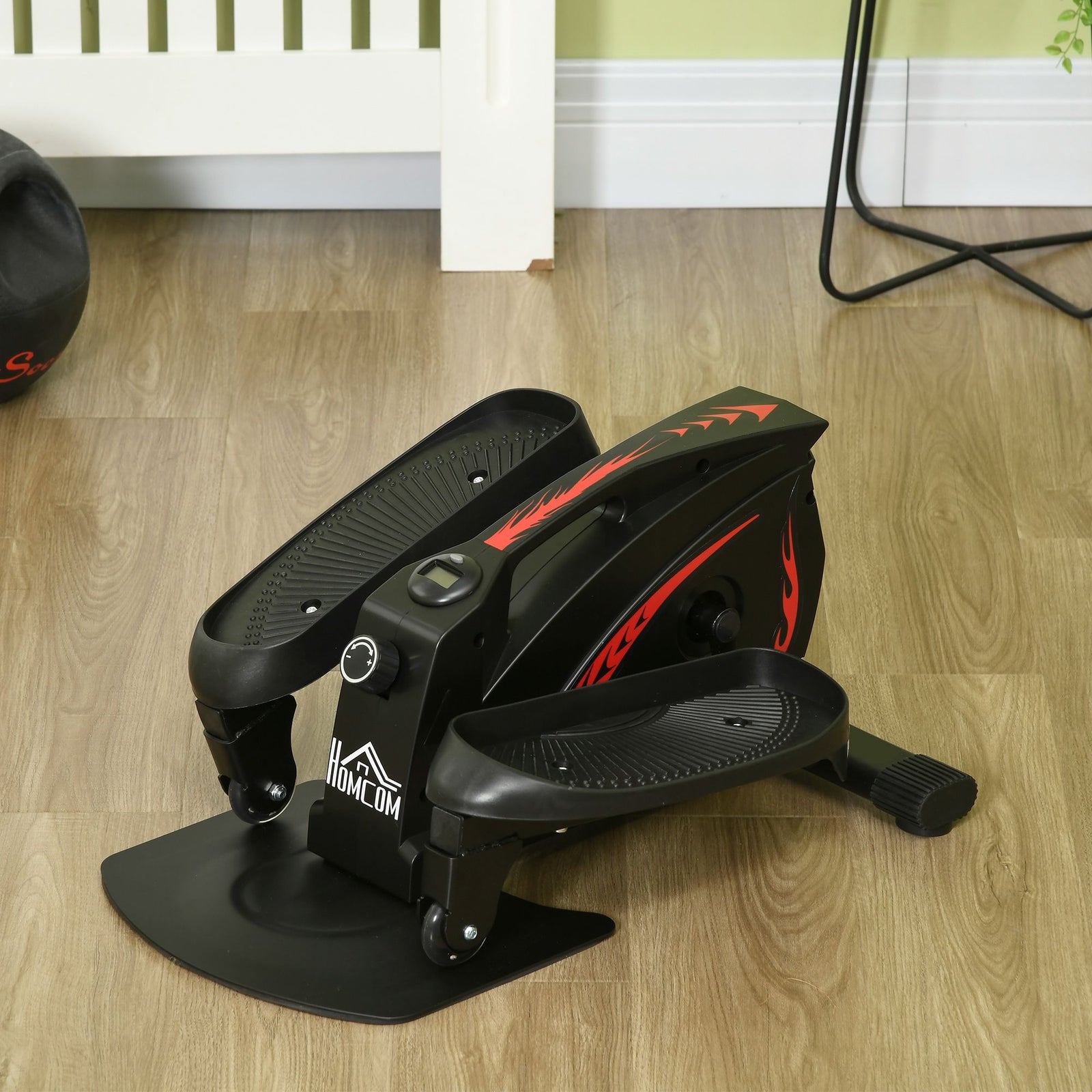 Mini Manual Elliptical Bike Compact Exercise Trainer | Black