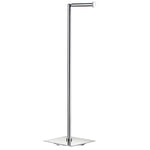 Stainless Steel Freestanding Toilet Roll Holder -square Base | Polished Stainless Steel