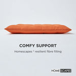 100% Cotton Seat Pads Plain Chair Cushions For Dining Room, Kitchen, Or Outdoor Garden Use | Set-of-6 | Burnt Orange