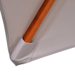 Patio Parasol Garden Sun Umbrella Sunshade Bamboo