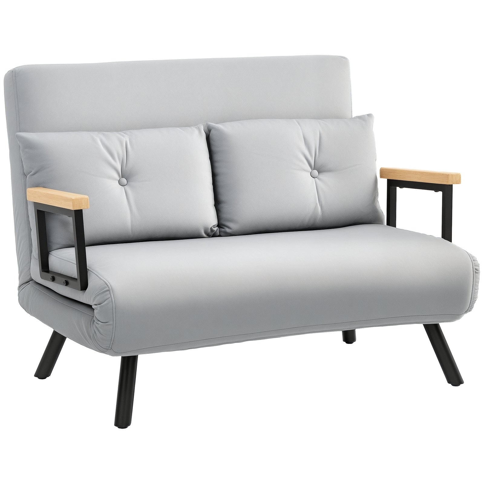 Click Clack 2 Seater Sofa Bed For Living Room, Guest Room | Grey