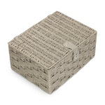 Grey Twisted Paper Rope Storage Basket | Medium