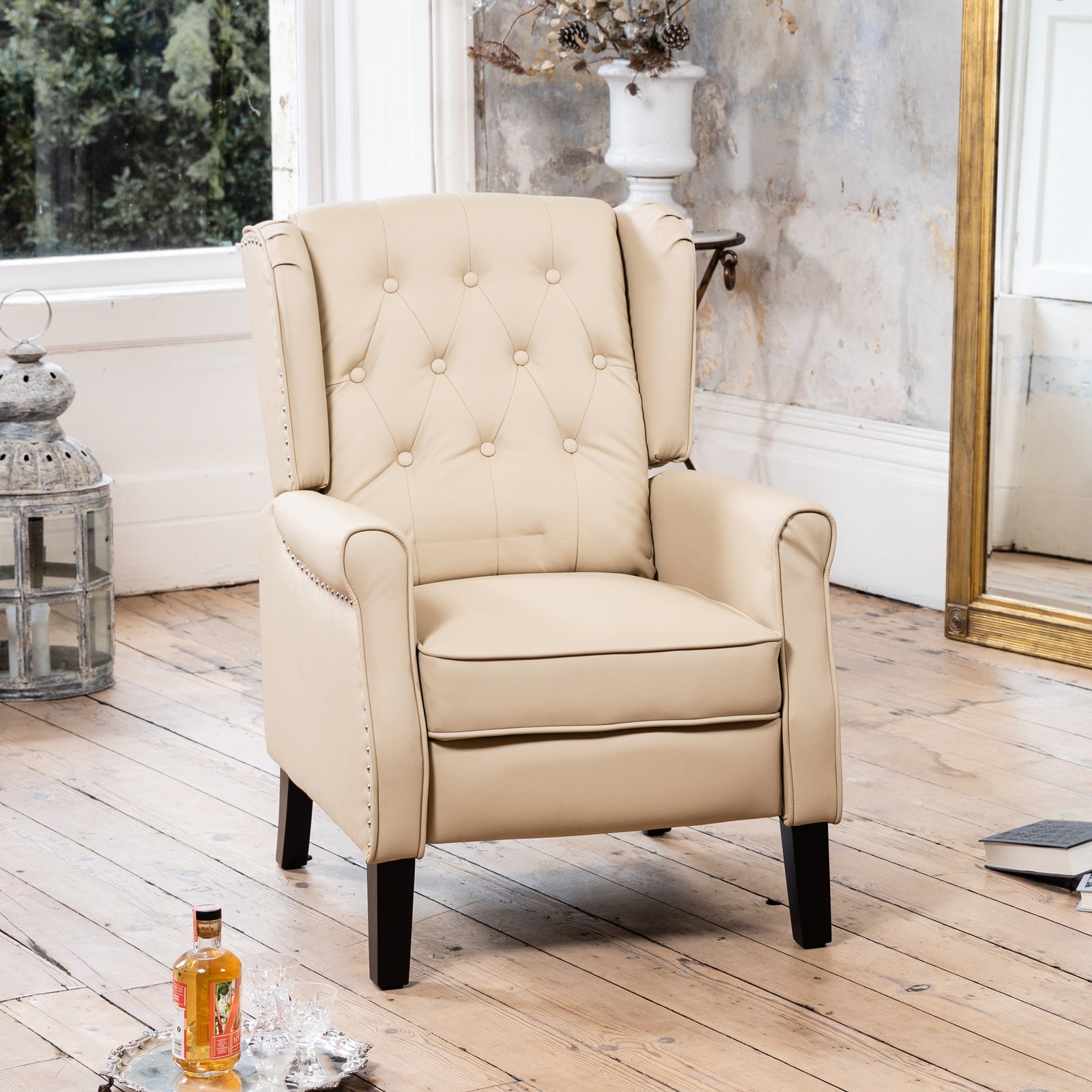 Galena Recliner Armchair | Cream