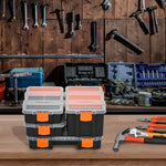 4 Plastic Tool Boxes With Dividers And Lids