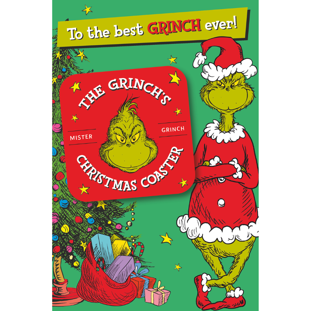 The Grinch Coaster Christmas Card Official Product