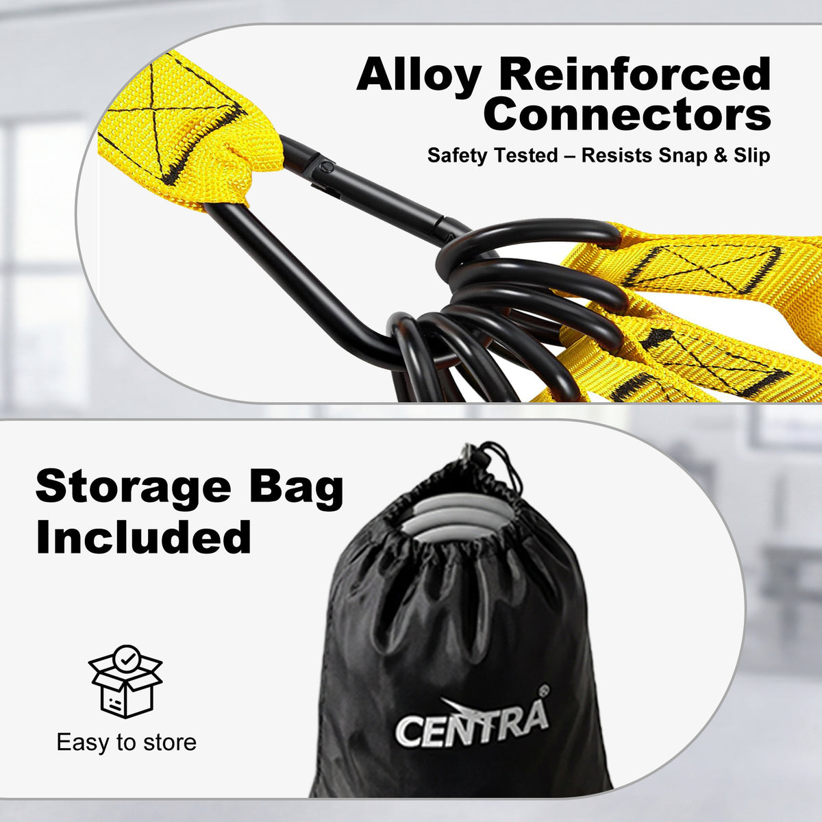 Centra Resistance Bands 12pc Heavy Exercise Bands Strength Training Home Gym
