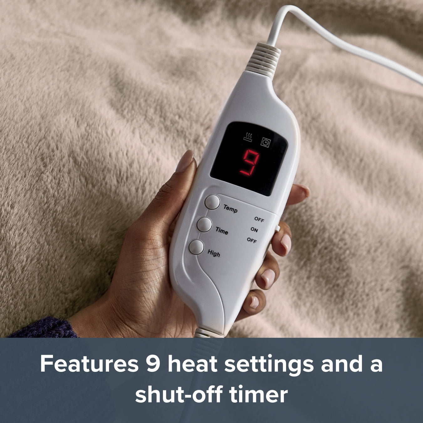 Luxury Faux Fur Heated Throw