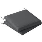 2pcs Garden Chair Cushions, Waterproof Seat Pads | Dark Grey