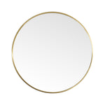 50cm/70cm Diameter Simple Round Metal Framed  Bathroom Wall Mirror | 70cm x 70cm | Gold