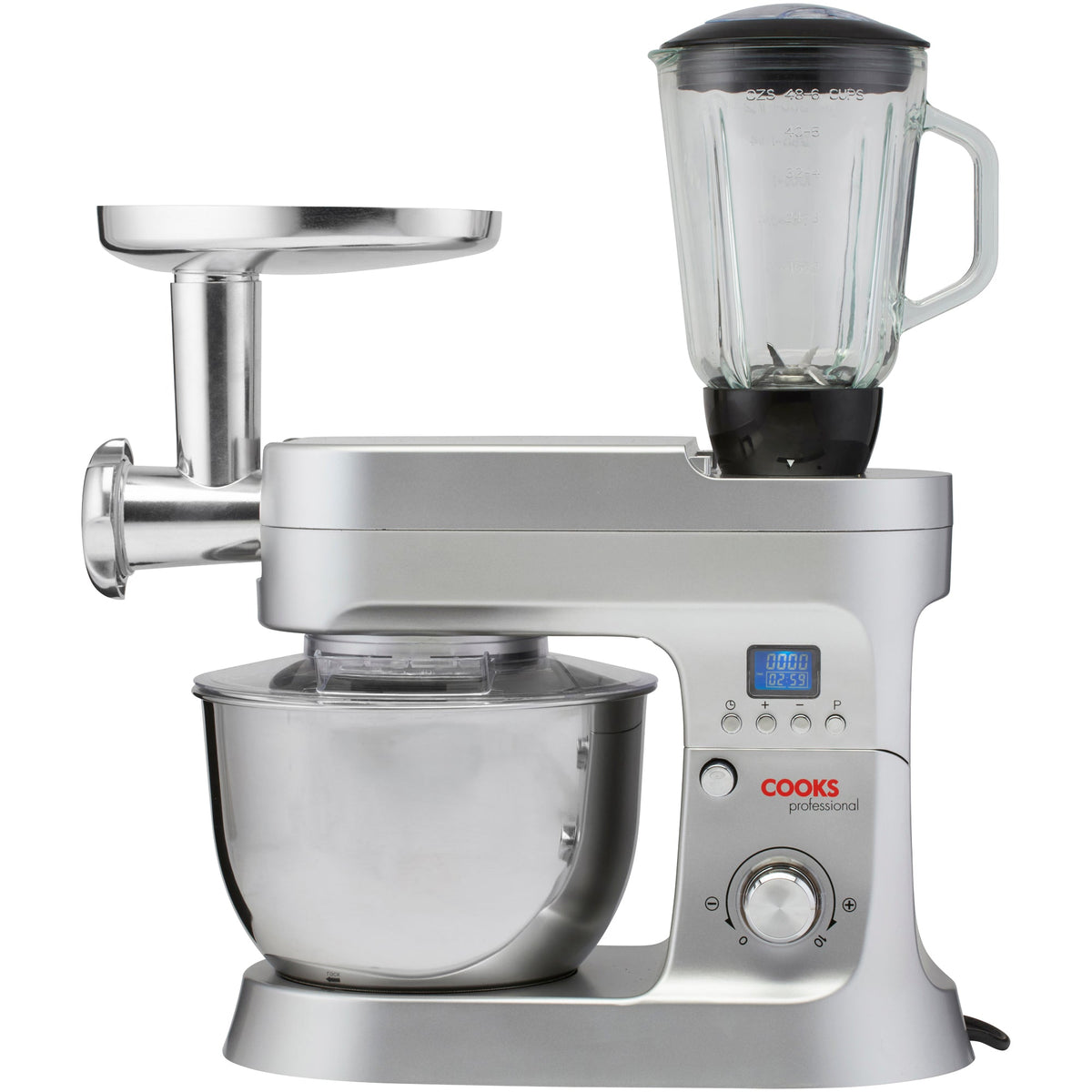 Cooks Professional Multifunction 6.2l Stand Mixer With Mincer & Blender