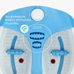 Foot Spa With Massage Rollers - Blue