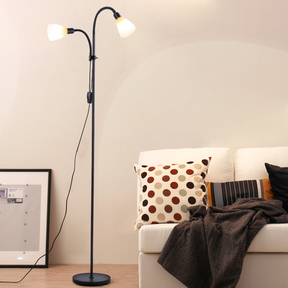Modern 2 Head Standing Floor Lamp For Living Room