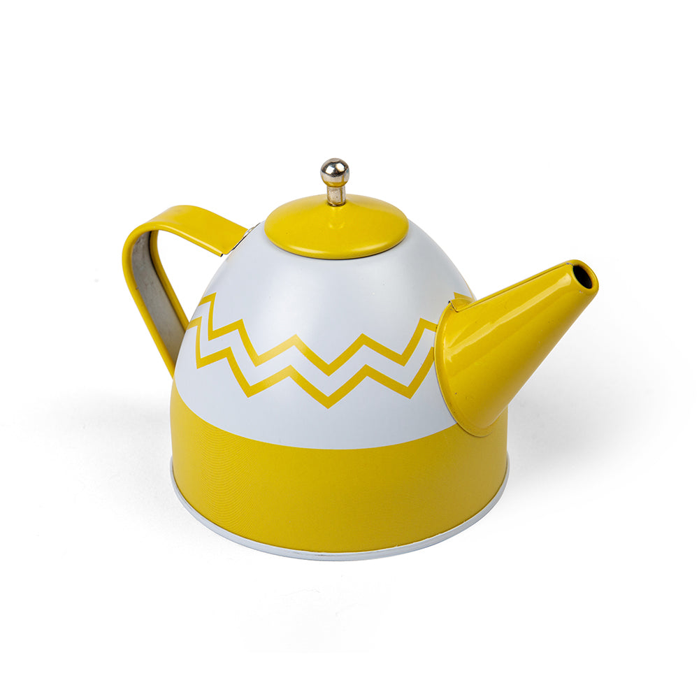 Tin Tea Set, Colourful Tea Set For Kids, 20 Play Pieces