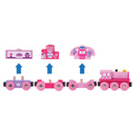 Wooden Princess Train Engine with 3 Carriages