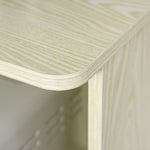 Microwave Cart On Wheels, Storage Shelf, 2-door | Yellow