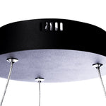 Orion 40cm Led Pendant 22w(100w) Modern Black Circular Design With Highly Efficient Light Source Included
