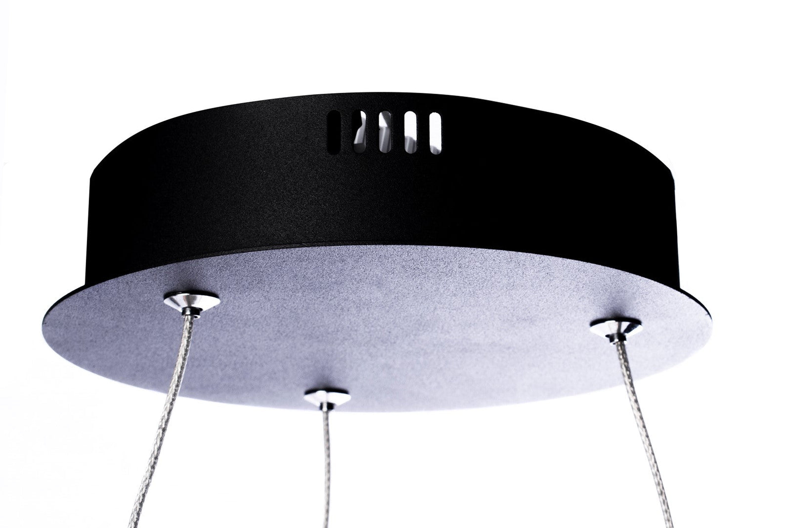 Orion 40cm Led Pendant 22w(100w) Modern Black Circular Design With Highly Efficient Light Source Included