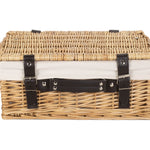 Wicker 36cm Picnic Basket | White