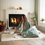 Highland Fell Heated Throw Blanket – 140x180cm Green Check With 10 Heat Levels | 140cm x 180cm | Green