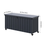 550l Outdoor Large Lockable Metal Storage Box With Wheels