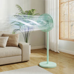 40 Cm Standing Pedestal Fan, Quiet Electric Cooling Floor Fan | Green