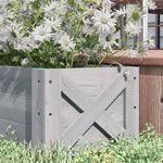 58l Raised Bed Planter, 100x36.5x36 Cm, Grey | Gray