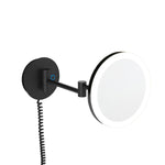 Mirror Wall Mounted, X5, Adjustable Led, Matt Black, Architect Collection