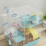 PawHut Hamster Cage, Gerbil Cage For Dwarf Hamsters, 34.5 X 27.5 X 41 Cm
