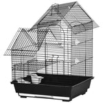 Metal Bird Cage, With Plastic Perch, Swing Ring, Handle, 39 X 33 X 47cm