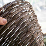 Rattan Round Hanging Basket - 14in | Set of 1